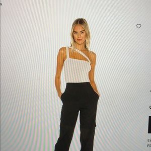 Super down asymmetric knit top